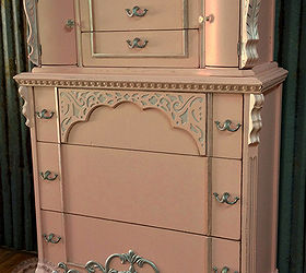 pink chiffon dreams chest, painted furniture