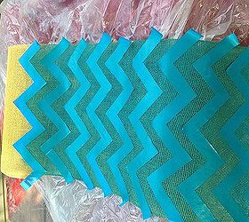 diy chevron burlap table runner, crafts, and more tape