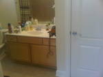 makeover master bathroom, Before picture