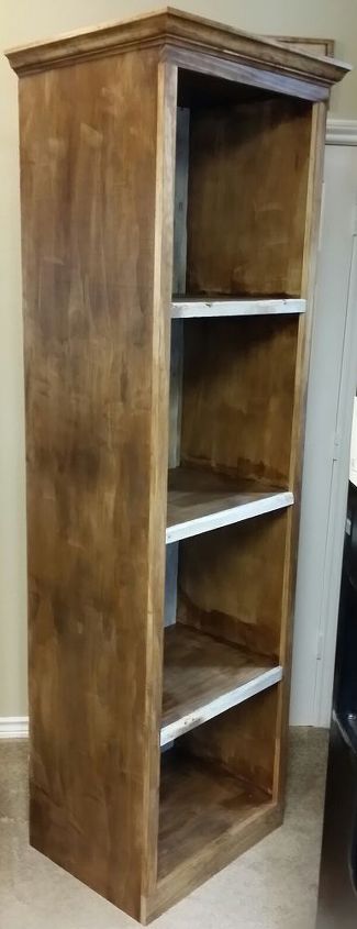 barn wood bookshelves, outdoor living, repurposing upcycling, shelving ideas, woodworking projects