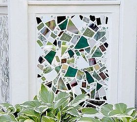 Mosaic Screen to hide Air Conditioner