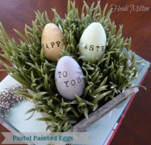 diy pastel painted eggs for easter, crafts, easter decorations, seasonal holiday decor, While I don t decorate for every holiday on the calendar at Easter I love to incorporate a simple touch on my table or mantel