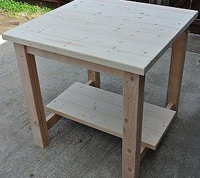quick and inexpensive pub table, woodworking projects