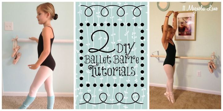 tutorial how to make your own diy ballet barre, crafts, More details including close up pictures of my supplies where to buy and pros and cons of both barres if you click on the link Thanks
