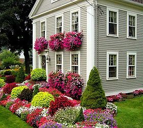 wish i had that spring, flowers, gardening, landscape, outdoor living, Beautiful house with flowers