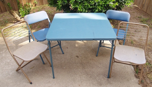 from dumpster bound to retro groovy in one day, outdoor furniture, painted furniture
