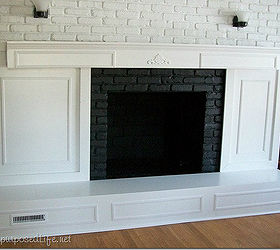 20 projects built from scratch, diy, painted furniture, woodworking projects, For 25 years I lived with the ugliest fireplace ever Why oh why did it take me so long to give her a new look