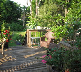 back yard, decks, outdoor living