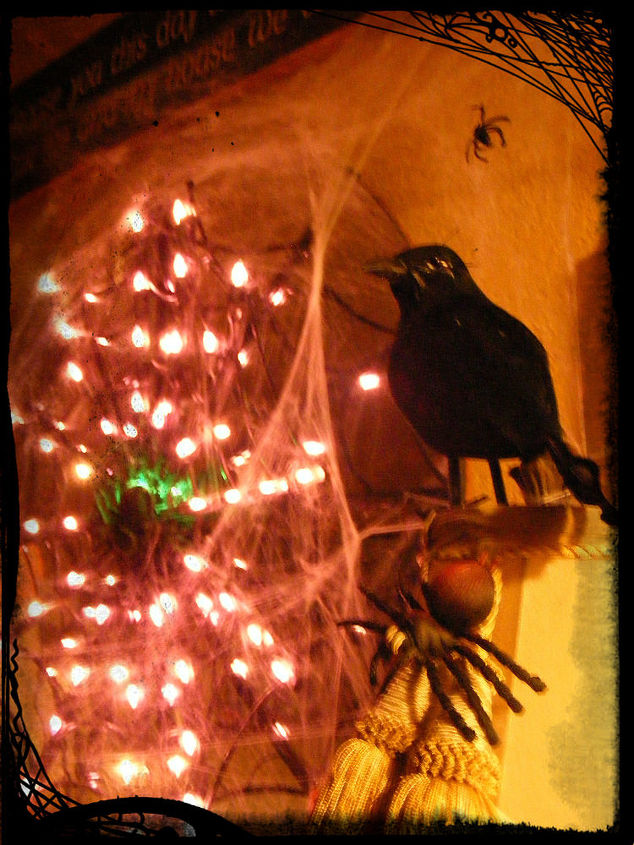prepare to be scared my spooky halloween vignette comes back from the dead, halloween decorations, seasonal holiday d cor, quoth the raven nevermore