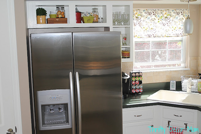painting kitchen cabinets, kitchen cabinets, kitchen design, painting, Open cabinets near sink fridge