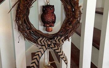 This Christmas I used some grapevine wreaths and owls to decorate my s