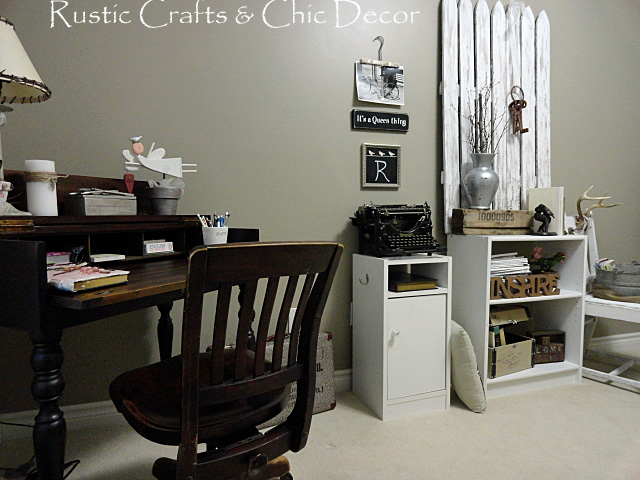 decorating my office vintage style, craft rooms, home decor, home office, painted furniture