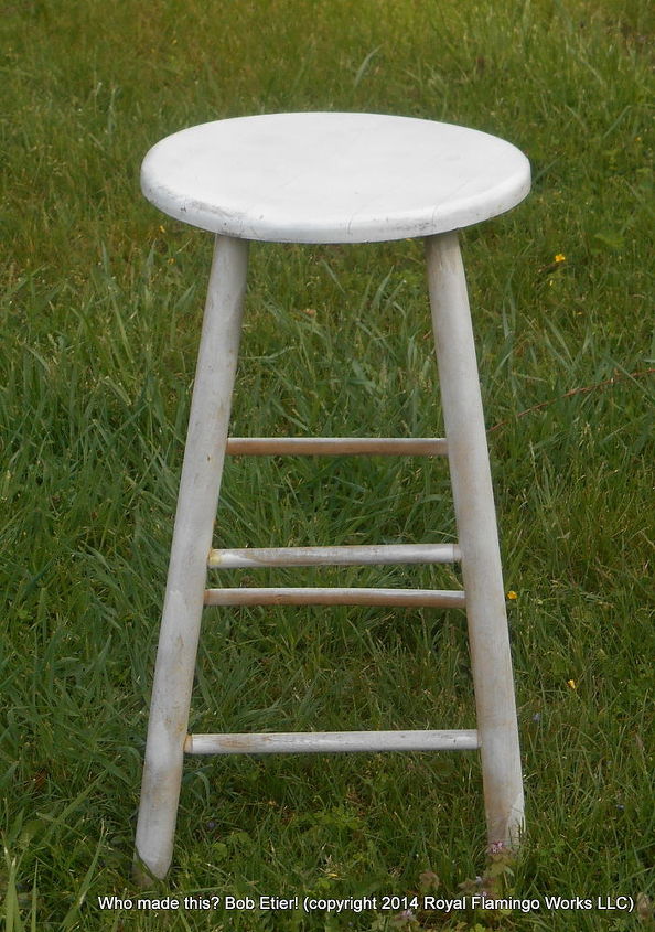 the stool on the hill, painted furniture