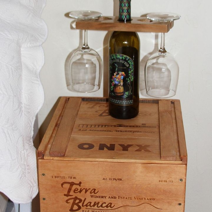 wine crate to nightstand, bedroom ideas, painted furniture, repurposing upcycling