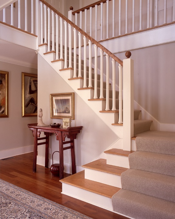traditional home renovation in darien ct, home decor, Front Foyer Renovation by Titus Built LLC