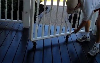 Make a Rolling Gate for Your Porch