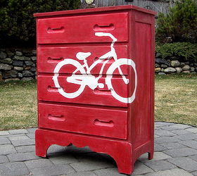 an inspired bike dresser, painted furniture, The inspired after