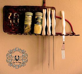 fifteen other uses for a rake, cleaning tips, organizing, repurposing upcycling, How bout a knife spice rack for the kitchen