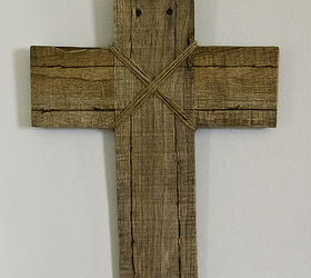 rustic baptism cross, pallet projects, repurposing upcycling