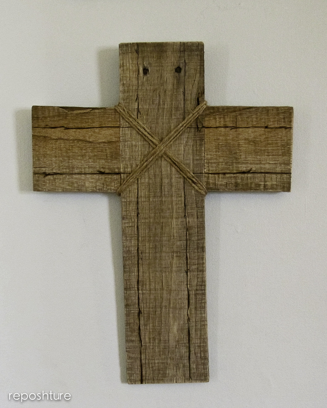 rustic baptism cross, pallet projects, repurposing upcycling