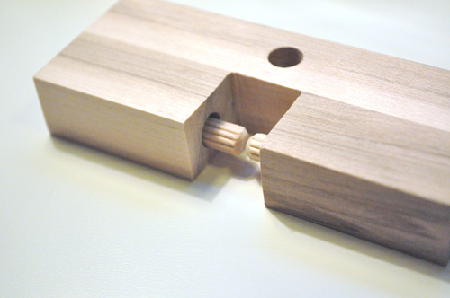 a fun wooden puzzle, crafts, woodworking projects, The two sections lock together with those small wooden dowel pins much like a door lock