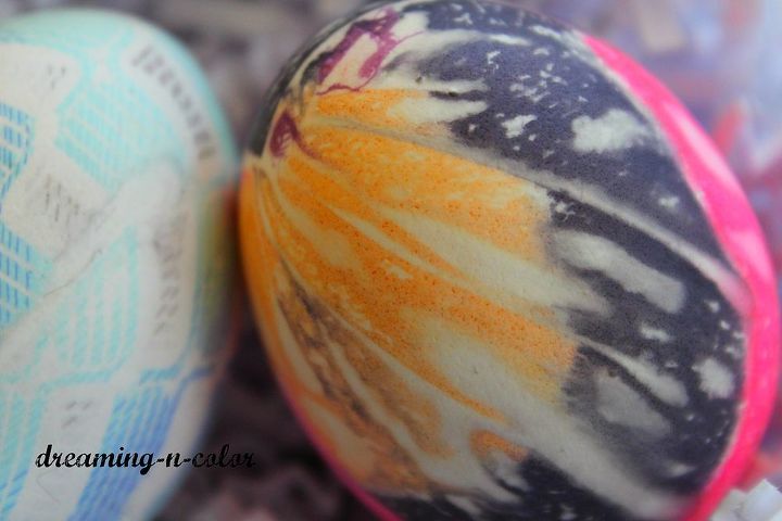 how to use a silk tie to dye easter eggs, crafts, Boil and reveal beautifully dyed eggs Complete instructions and more pictures on blog