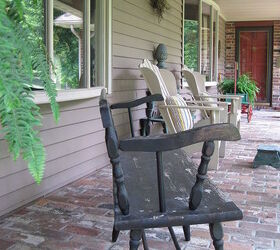 our front porch is like another room to us love to set and read or visit, outdoor living, porches