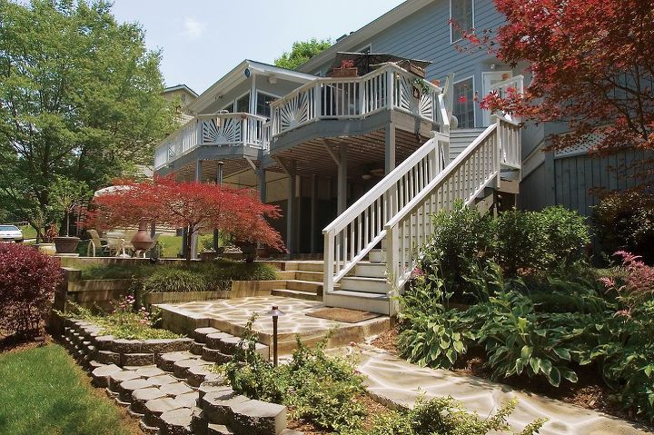 is this rainy atlanta week making anyone else wish for spring in honor of our, decks, outdoor living, pool designs, spas, Wide view of the new deck sunroom