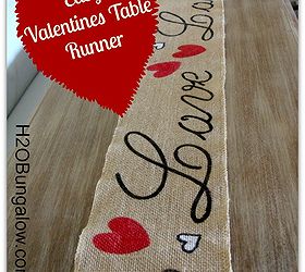 easy valentine table runner, crafts, seasonal holiday decor, valentines day ideas