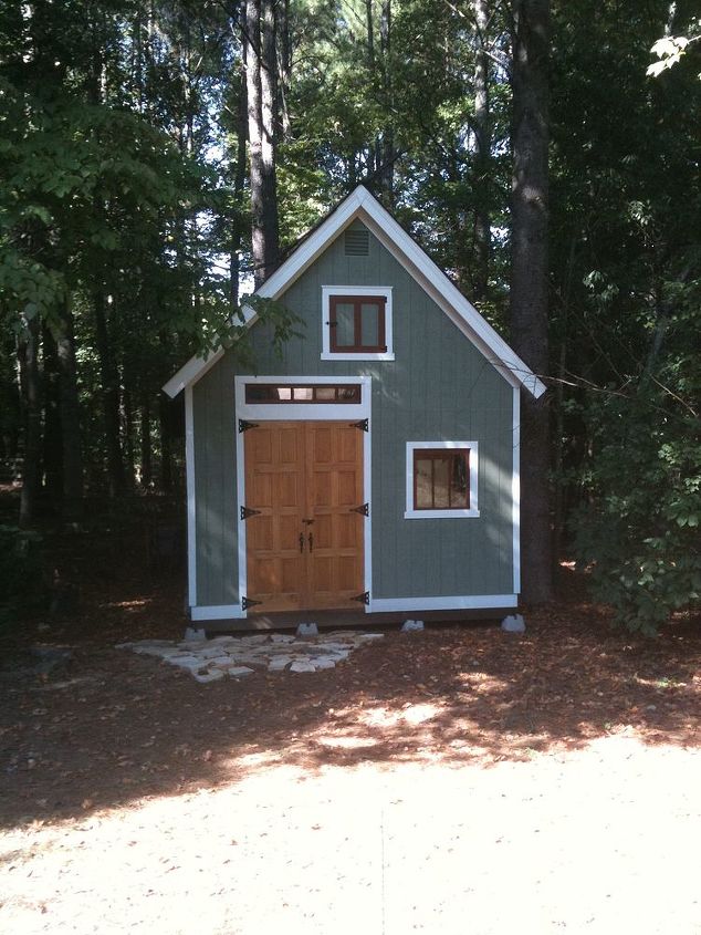 we recently built this storage barn in cumming ga it is 14 x 16 with 12 feet tall, home improvement