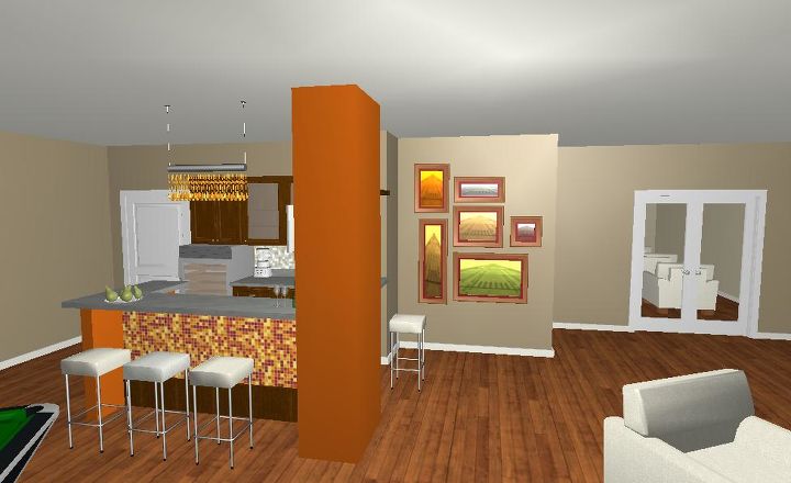 wet bar design, View from the front