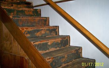 I took old carpet off basement stairs and now I need advice badly!