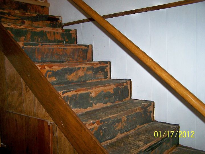 I Took Old Carpet Off Basement Stairs And Now I Need Advice Badly Hometalk