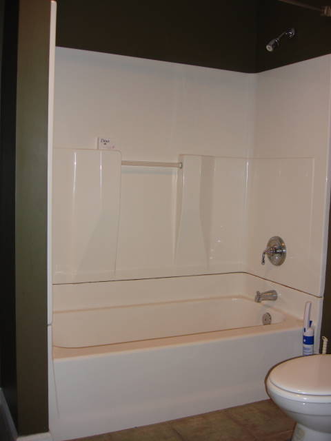 this project was a fairly large guest bathroom that was extremely plain because the, bathroom ideas, home decor, The shower was plain with no curtain or liner