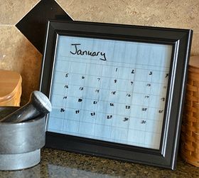 diy dry erase picture frame calendar, crafts, repurposing upcycling, DIY Dry Erase Picture Frame Calendar