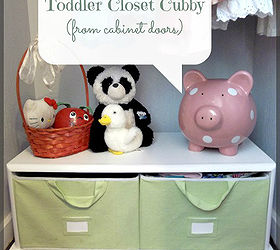 toddler closet cubby, closet, diy, repurposing upcycling, storage ideas