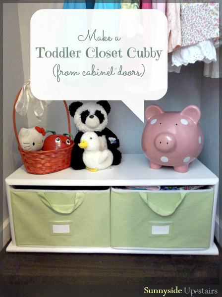 toddler closet cubby, closet, diy, repurposing upcycling, storage ideas