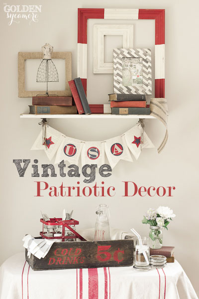 the secret to creating a vintage patriotic vignette, patriotic decor ideas, repurposing upcycling, seasonal holiday d cor, How to create a vintage patriotic vignette in your home