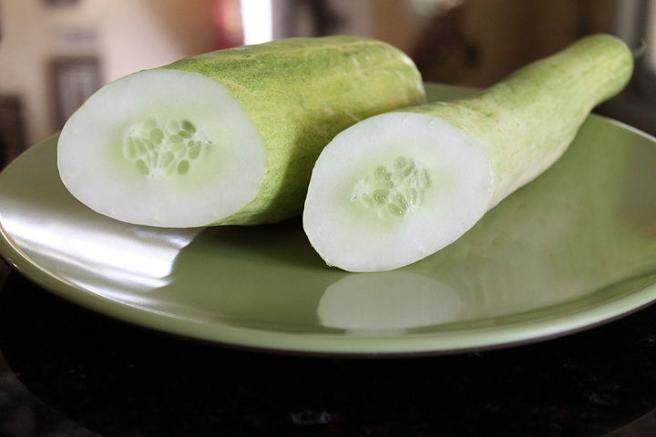 my husband planted this cucumber he does not remember the name any ideas, gardening