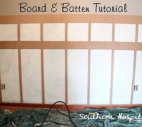 diy tutorial for board amp batten, dining room ideas, home decor, Board Batten installed