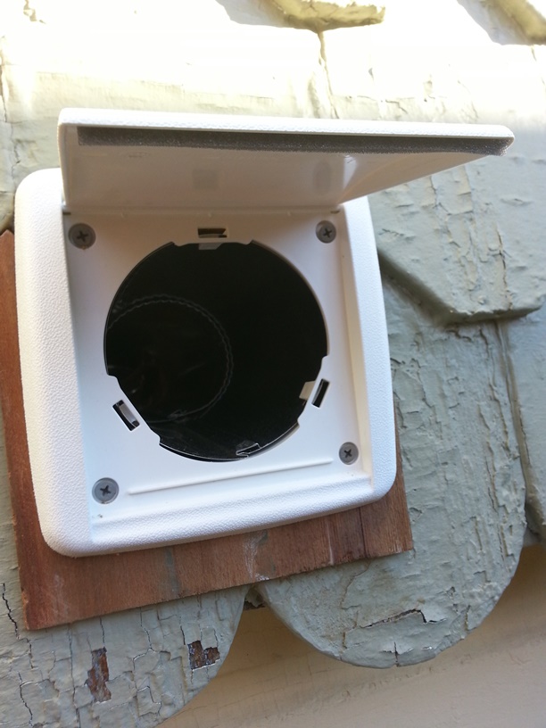 installing rigid vent duct for a bath fan, bathroom ideas, home maintenance repairs, hvac, Mount Wall Cap