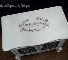 dresser before and after, chalk paint, painted furniture, Graphics Fairy image