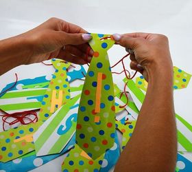 how to make a father s day tie garland, crafts, seasonal holiday decor