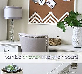 diy chevron inspiration board, crafts