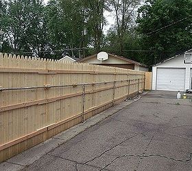 new privacy fence, diy, fences, how to, outdoor living, And the after s