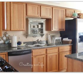 no budget adding vintage character to a contemporary kitchen, home decor, kitchen backsplash, kitchen design, kitchen island