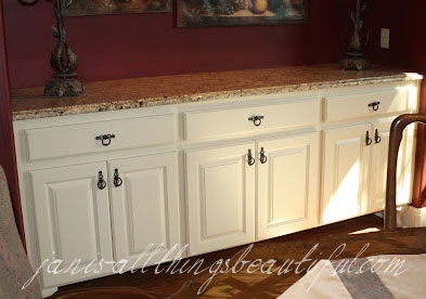 how to emboss furniture diy, crafts, kitchen cabinets, painted furniture, before built in buffet