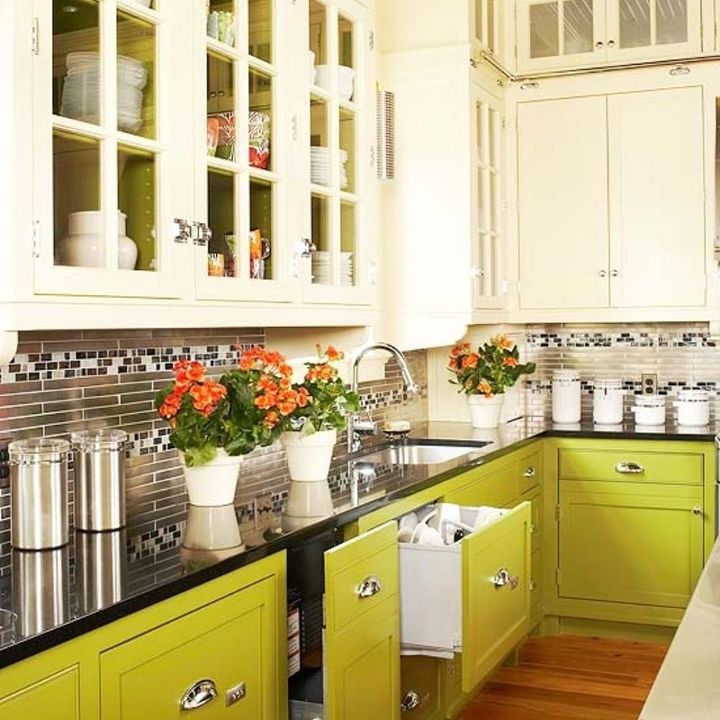 two toned kitchen cabinets are the best of both worlds