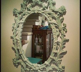 my chalk paint syrocco mirror, chalk paint, home decor, painting, and the after