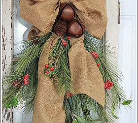 cedar pine cone and rustic bell swag, christmas decorations, repurposing upcycling, seasonal holiday decor, I purchased the rustic bells from the craft store and wired them onto the swag